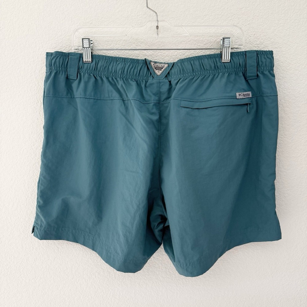 Columbia PFG Womens Backcast Water 5" Shorts XL Blue Outdoor Travel UPF50 NEW